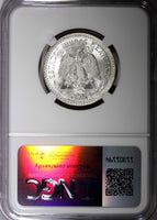 Mexico ESTADOS UNIDOS Silver 1944 M 50 Centavos NGC MS66 GEM BU KM# 447 (042)
