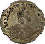 POLAND EAST PRUSSIA Elizabeth Silver 1761 6 Groszy NGC AU53 RARE C# 45 (014)
