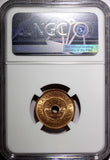 Rhodesia And Nyasaland Bronze 1955 1/2 Penny NGC MS65 RD FULL RED KM# 1 (011)
