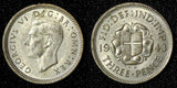 Great Britain George VI Silver 1942 3 Pence KM# 848  (28 200)