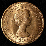 Great Britain Elizabeth II Bronze 1966 1 Penny  UNC BU KM# 897 (28 838)
