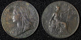 Great Britain Victoria Bronze 1897 Farthing KM# 788.2  (28 311)