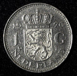 Netherlands Juliana Nickel  1976 1 Gulden 25 mm Royal Dutch KM# 184a  (27 946)