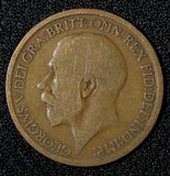 Great Britain George V Bronze 1920 1/2 Half Penny KM# 809 (28 350)