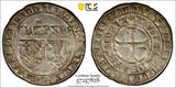 Belgium Flanders Philip II  (1387-89)Silver Double 2 Gros PCGS AU55 TOP GRADED