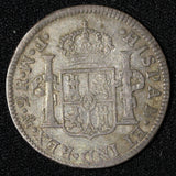 Mexico SPANISH COLONY Silver 1772 Mo FM 2 Reales Inverted Error SCARCE KM# 88.1