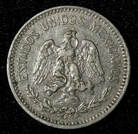 Mexico ESTADOS UNIDOS MEXICANOS Nickel 1911 M 5 Centavos Wide Date KM# 421 (419)