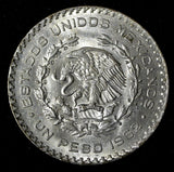 MEXICO Silver 1962 Mo Peso Jose Morelos 34.5 mm UNC KM#459 (30 041)