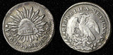 MEXICO Silver 1844 Ga MC 1/2 Real Guadalajara Mint Liberty Cap KM# 370.5 (338)