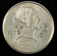 Mexico Copper-Nickel 1950 5 Centavos Josefa Ortiz de Domínguez  KM# 425 (27 384)
