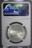 India-Princely States KUTCH George VI Silver 1942 VS1998 5 Kori NGC MS62 Y#82(2)