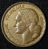 France Aluminum-Bronze 1950 20 Francs G.GUIRAUD 3 plumes  KM# 917.1 (28 259)