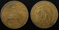 MEXICO  Bronze 1960 Mo 20 Centavos  KM# 440 (27 542)