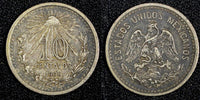 Mexico ESTADOS UNIDOS MEXICANOS Silver 1906 M 10 Centavos KM#428 (27 296)