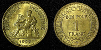 FRANCE 1922 1 Franc Chambers of Commerce aUNC KM# 876  (27 682)