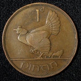 Ireland Republic Bronze 1935 1 Penny hen with chicks  KM# 3 (28 991)