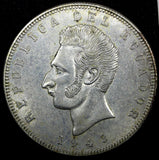 Ecuador Silver 1944 Mo 5 Sucres Mexico Mint 37.8 mm; 25g. WWII KM# 79 (26 641)