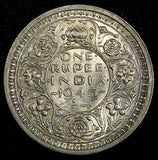 India-British George VI Silver 1945 (B) Rupee KM# 557.1 (27 312)
