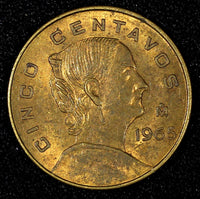 Mexico ESTADOS UNIDOS MEXICANOS 1965 5 Centavos  BU KM# 426 (27 395)