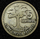 Guatemala Silver 1957 5 Centavos KM# 257.1 (24 420)