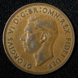 Great Britain George VI Bronze 1949 1 Penny 1st Year Type KM# 869 (28 921)