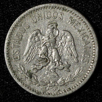 Mexico ESTADOS UNIDOS MEXICANOS Nickel 1914 M 5 Centavos Last Year KM# 421 (418)