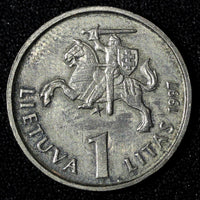 Lithuania 1997 1 Litas 1 Year Type Mint-200,000 75th Anniversary KM# 109 (1)