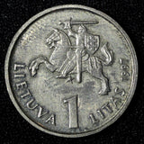 Lithuania 1997 1 Litas 1 Year Type Mint-200,000 75th Anniversary KM# 109 (1)
