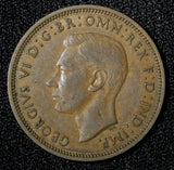 Great Britain George VI Bronze 1941 1/2 Penny  KM# 844 (28 915)