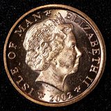 Isle Of Man Elizabeth II 2002 1 Penny GEM BU KM# 1036 RANDOM PICK  (1 Coin) (20)