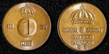 Sweden Gustaf VI Adolf Bronze 1962 U 1 Ore GEM BU Toned KM# 820 (30 228)