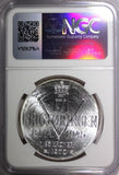 Norway Olav V Silver 1970 25 Kroner NGC MS67 Anniversary of Liberation KM#414(4)