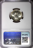 Philippines Silver 1945 D 20 Centavos NGC MS65 Nice GEM BU  KM#182 (023)