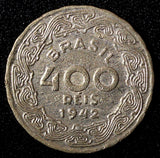 Brazil Getúlio Dornelles Vargas 1942 400 Reis WWII ISSUE KM# 547 ( 27 790)
