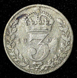 Great Britain Edward VII Silver 1907 3 Pence KM# 797.2 (28 217)