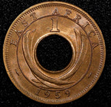 East Africa Elizabeth II Bronze 1959 H 1 Cent GEM BU Heaton's Mint KM# 35  (083)