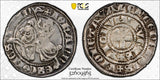BELGIUM FRENCH  John II of Avesnes Silver (1302-03)1/2 Gros  PCGS XF40 TOP GRADE