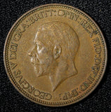 Great Britain George V Bronze 1929 1/2 Penny KM# 837 (28 905)