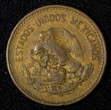 Mexico ESTADOS UNIDOS MEXICANOS Bronze 1951 Mo 20 Centavos SCARCE DATE KM#439(3)