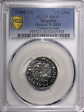 BELGIUM FRENCH  John II of Avesnes Silver (1302-03)1/2 Gros  PCGS XF40 TOP GRADE