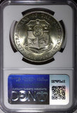 Philippines Silver 1964 Peso NGC MS63 Birth of Apolinario Mabini 38mm KM# 194(8)