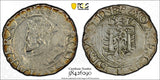 Germany BESANCON Charles V Silver 1547 Carolus PCGS AU58 MB# 6 TOP GRADED