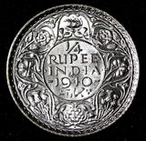 India-British George VI Silver 1940 (B) 1/4 Rupee  2.92 g.UNC KM# 545 (28 773)
