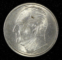 NORWAY Olav V Copper-Nickel 1966 25 Øre KM# 407 (27 394)