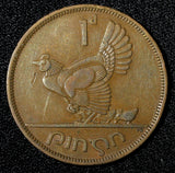 Ireland Republic Bronze 1952 1 Penny Hen with chicks KM# 11 (28 995)