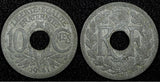 FRANCE  Zinc 1941 10 Centimes WWII Issue ch.XF KM# 897 (24 936)