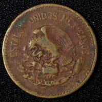 Mexico ESTADOS UNIDOS MEXICANOS Bronze 1951 Mo 20 Centavos SCARCE DATE KM#439(0)