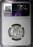 India-British George VI Silver 1941 (B) 1/2 Rupee Bombay NGC MS63 KM# 551 (013)