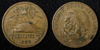 MEXICO  Bronze 1955 Mo 20 Centavos 1st Year Type  KM# 440 (27 533)
