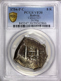 BOLIVIA  Ferdinand VI Silver 1754 P C 8 Reales PCGS VF30  SCARCE KM# 40 (66)